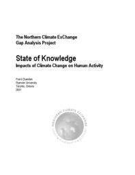 State of Knowledge: Impacts of Climate Change on Human Activity