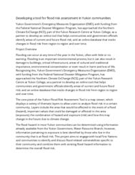 Developing a tool for flood risk assessment in Yukon communities
