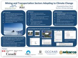 Mining and transportation sectors adapting to climate change
