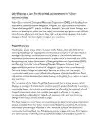 Developing a tool for flood risk assessment in Yukon communities