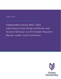 Independent study (NSCI 202): Laboratory scale study of nitrate and arsenic removal via permeable reactive barrier under cold conditions