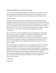 Costing adaptation for community housing